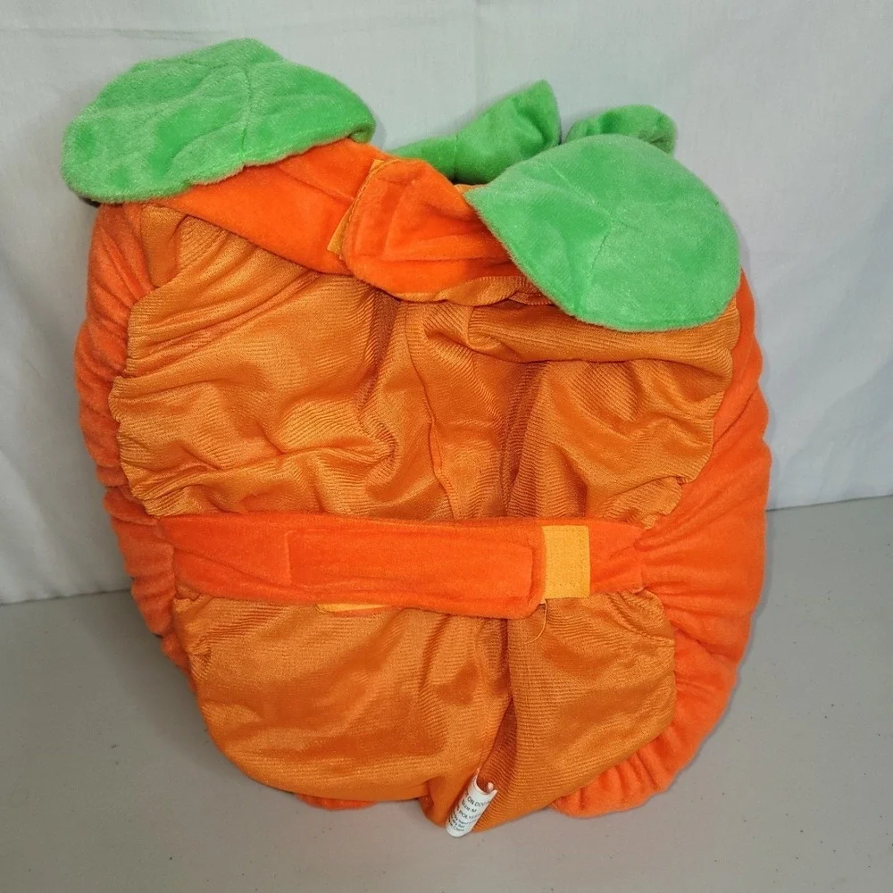 Plush‎ Pumpkin Dog Halloween Costume ~ Size M